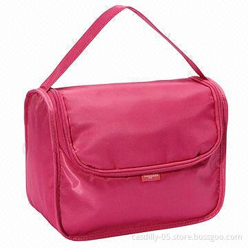 Cosmetic Bag, Webbing Loop with Buckles for Hanging